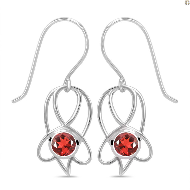 Garnet Earring
