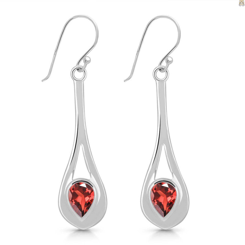 Garnet Earring GAR-RDE-274.