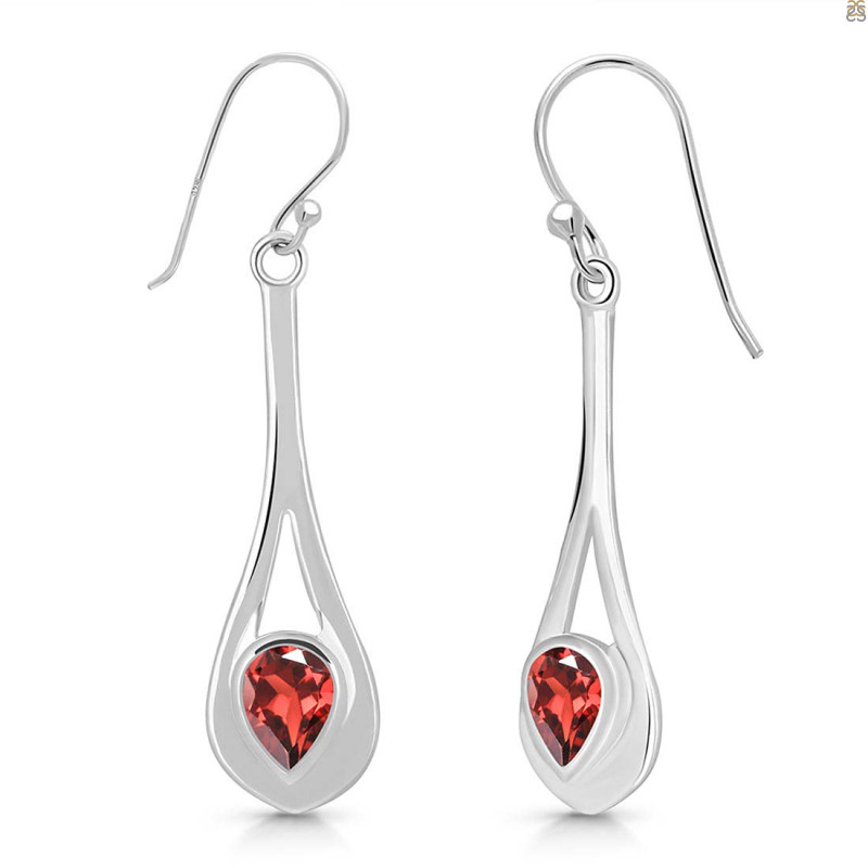 Garnet Earring