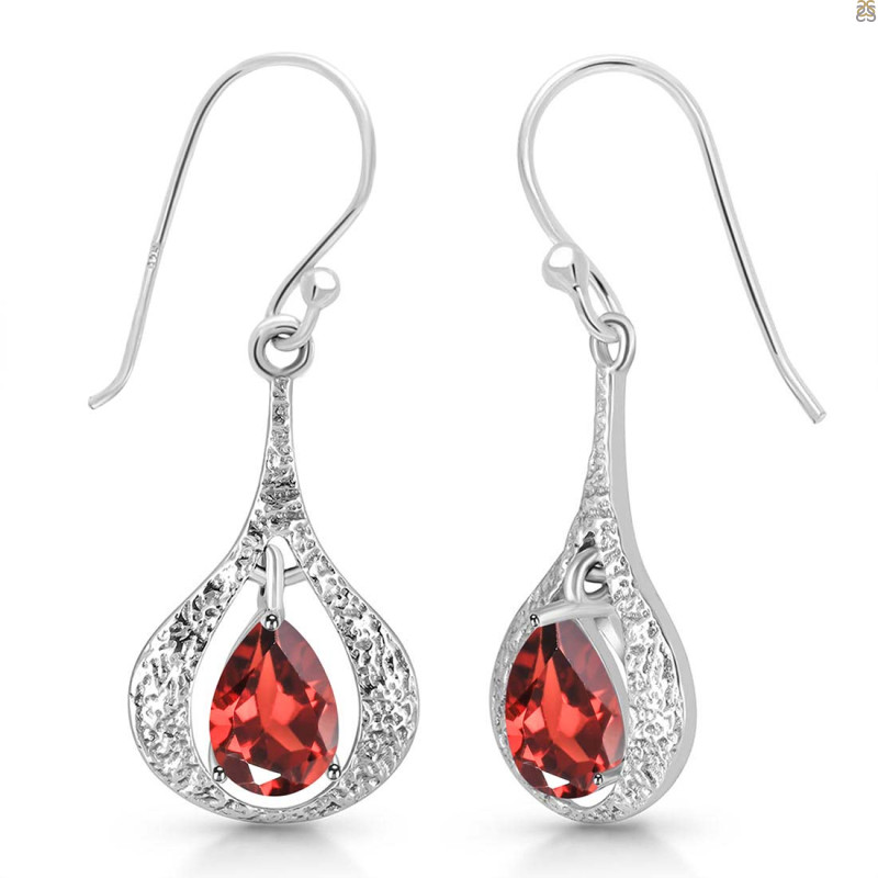 Garnet Earring