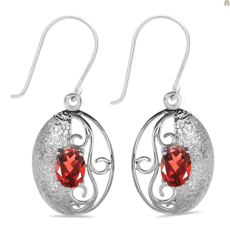 Garnet Earring