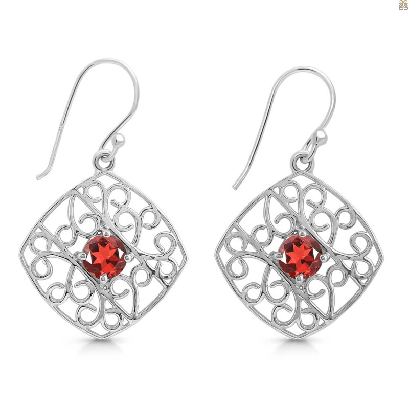 Garnet Earring