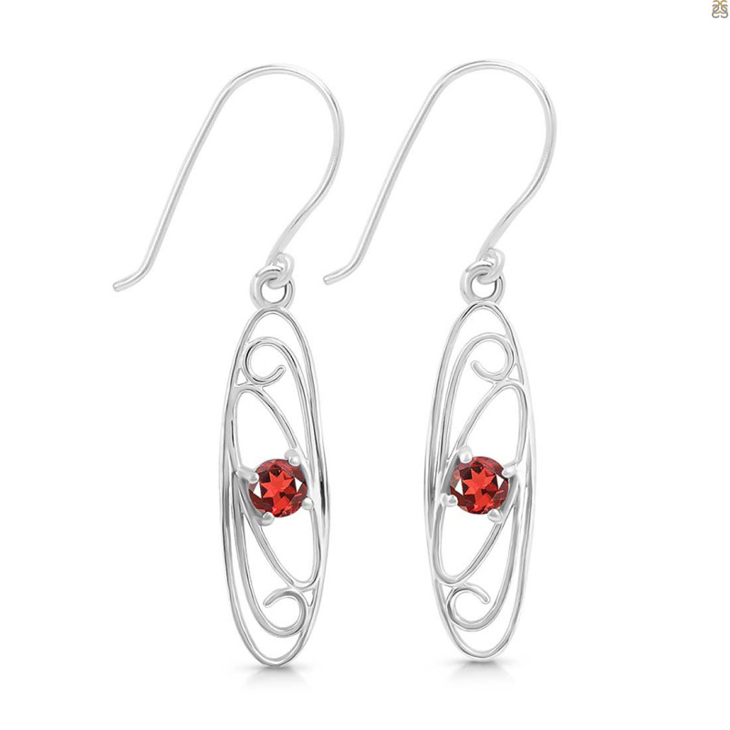 Garnet Earring