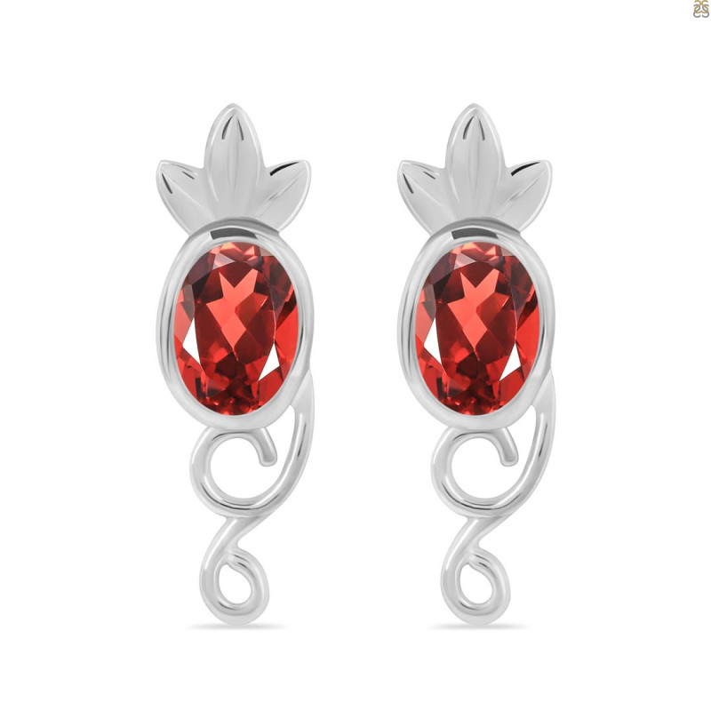 Garnet Stud Earring GAR-RDE-5.