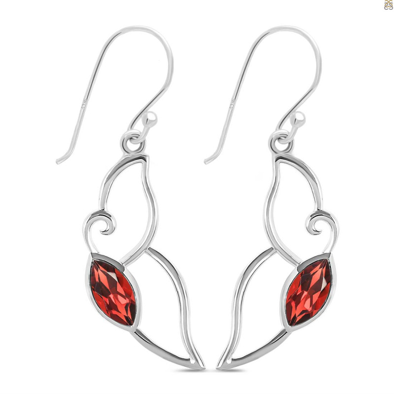 Garnet Earring