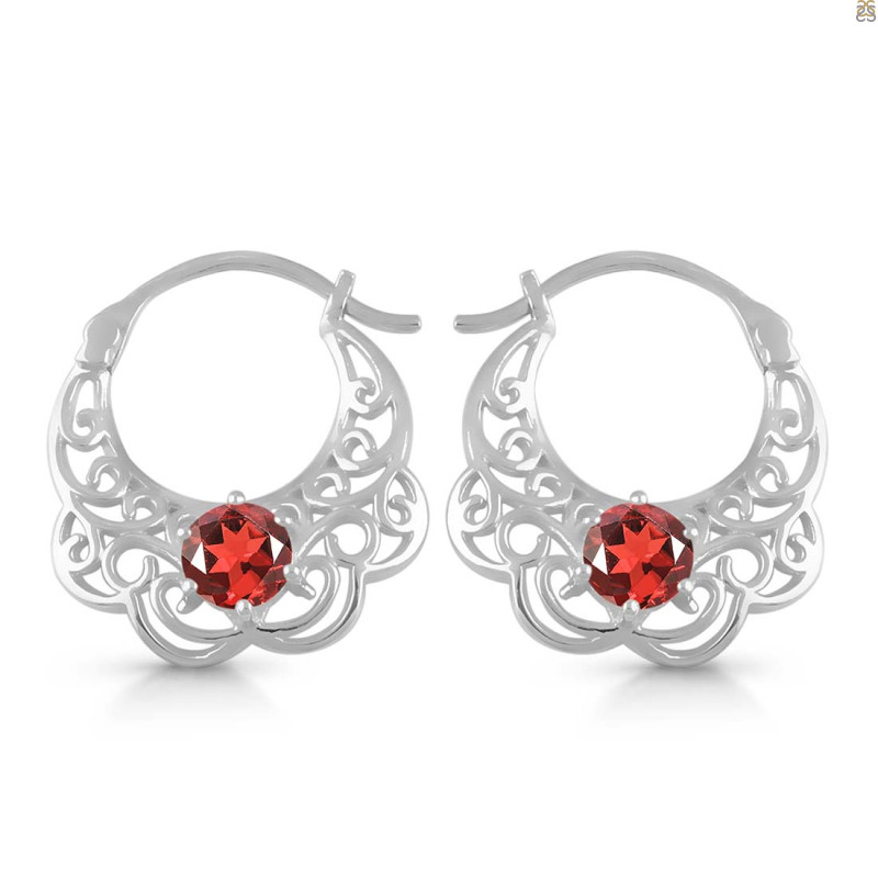 Garnet Earring