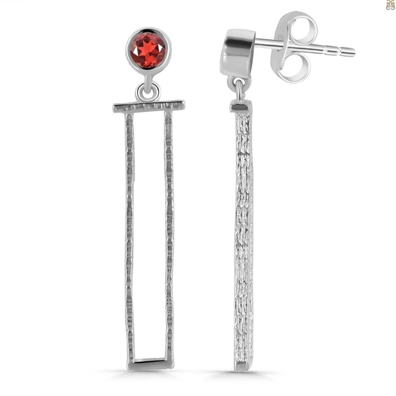 Garnet Earring