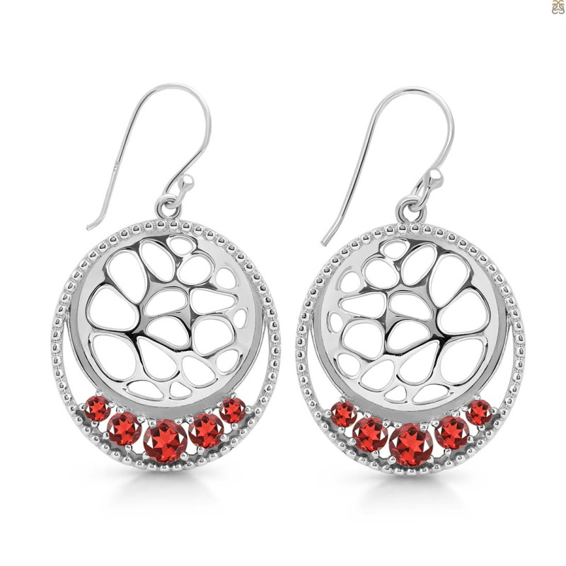 Garnet Earring