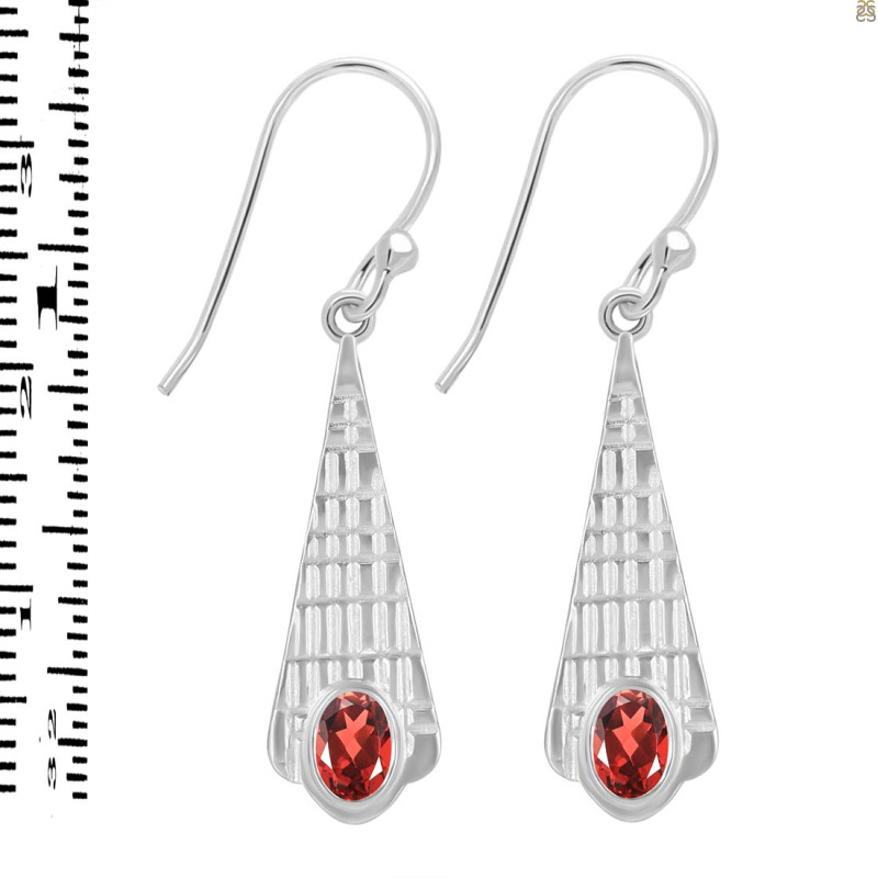 Garnet Earring GAR-RDE-637.