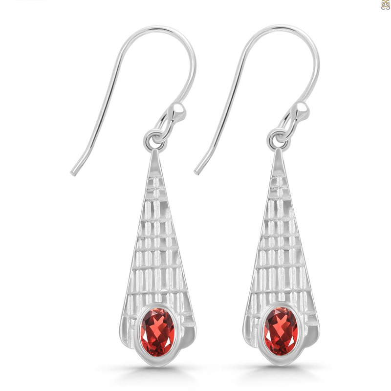 Garnet Earring GAR-RDE-637.
