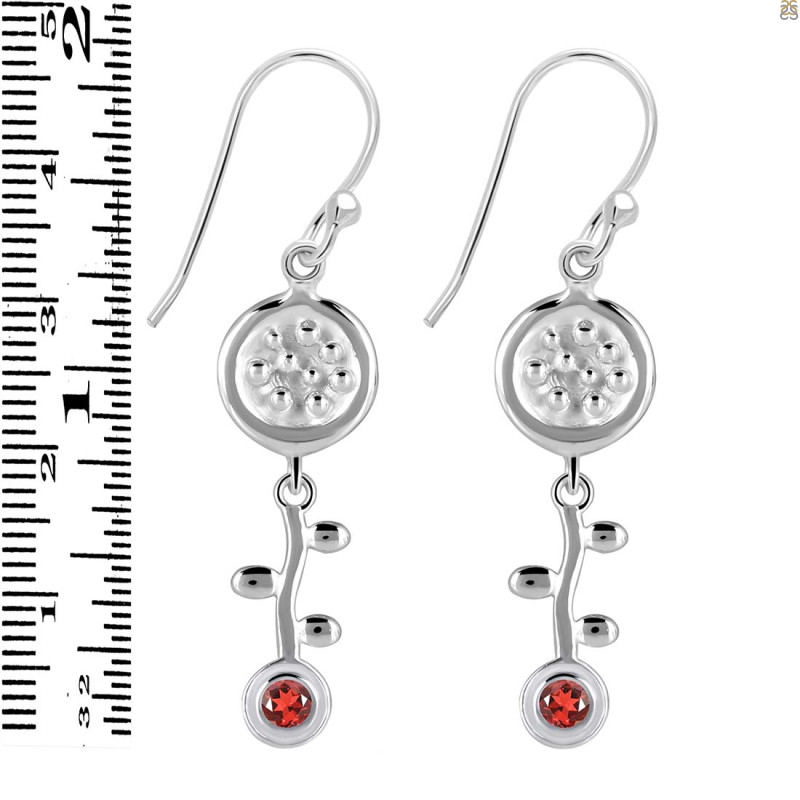 Garnet Earring GAR-RDE-638.