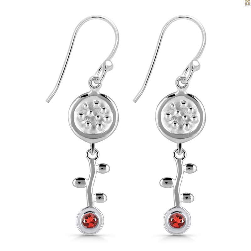 Garnet Earring GAR-RDE-638.