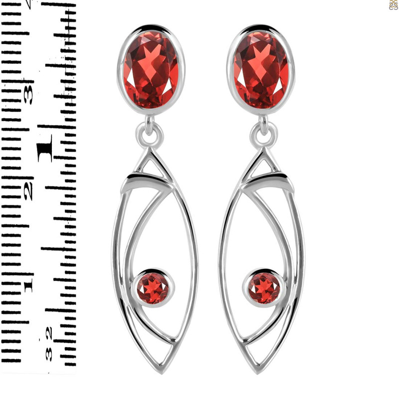 Garnet Earring GAR-RDE-645.
