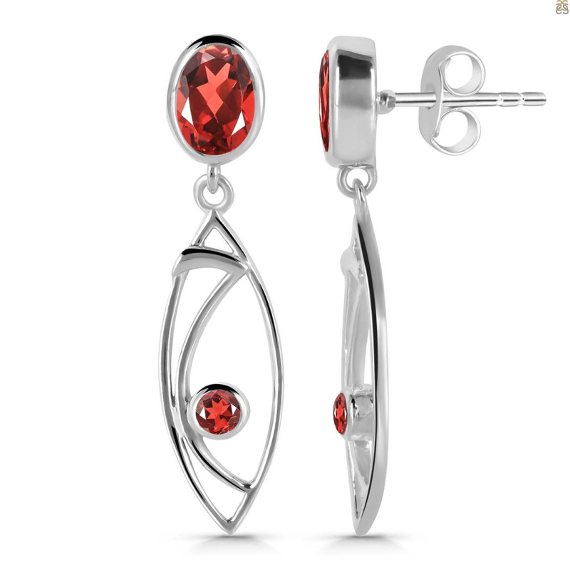 Garnet Earring