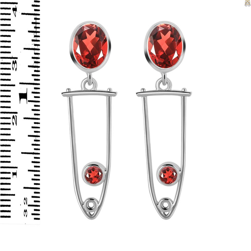 Garnet Earring GAR-RDE-646.