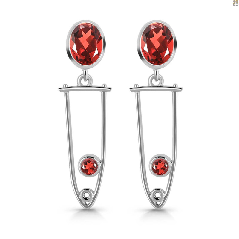 Garnet Earring GAR-RDE-646.