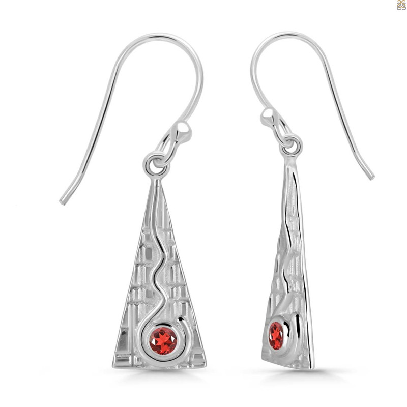 Garnet Earring