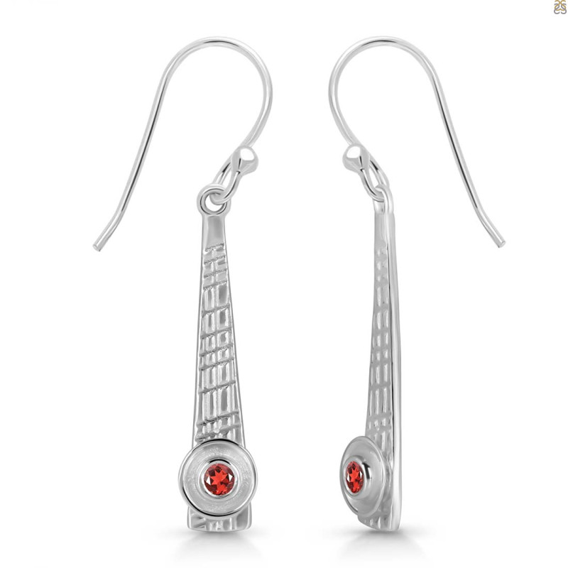 Garnet Earring