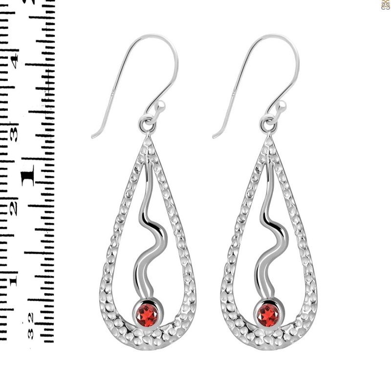 Garnet Earring GAR-RDE-651.