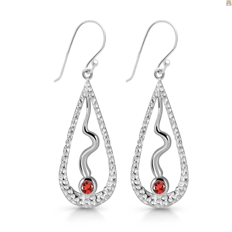 Garnet Earring GAR-RDE-651.