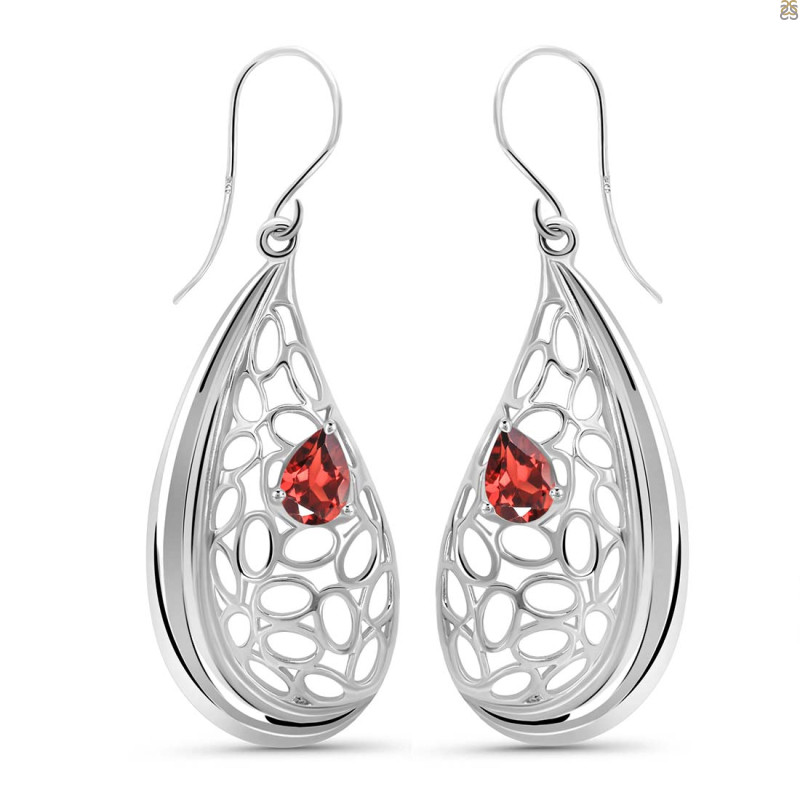 Garnet Earring