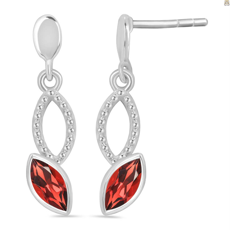 Garnet Earring