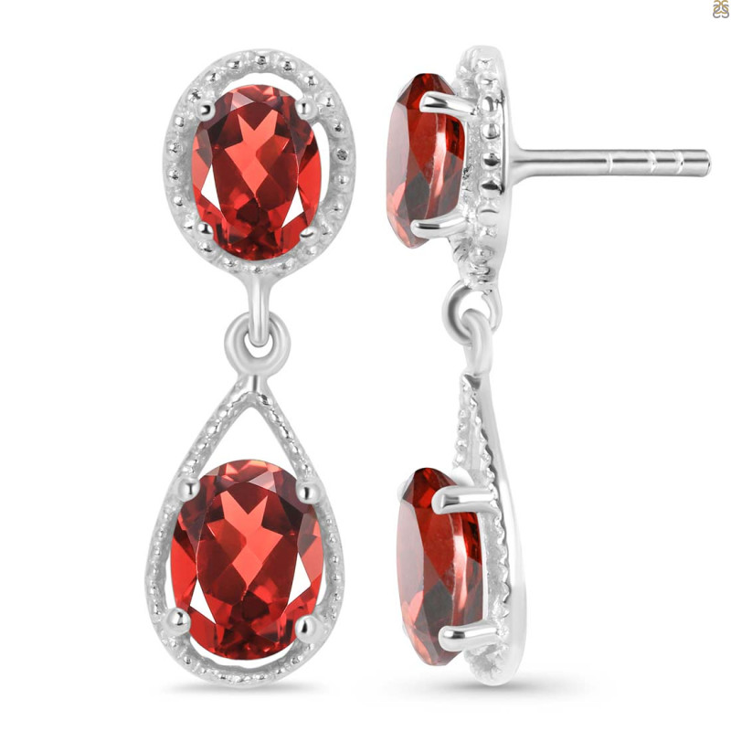 Garnet Earring