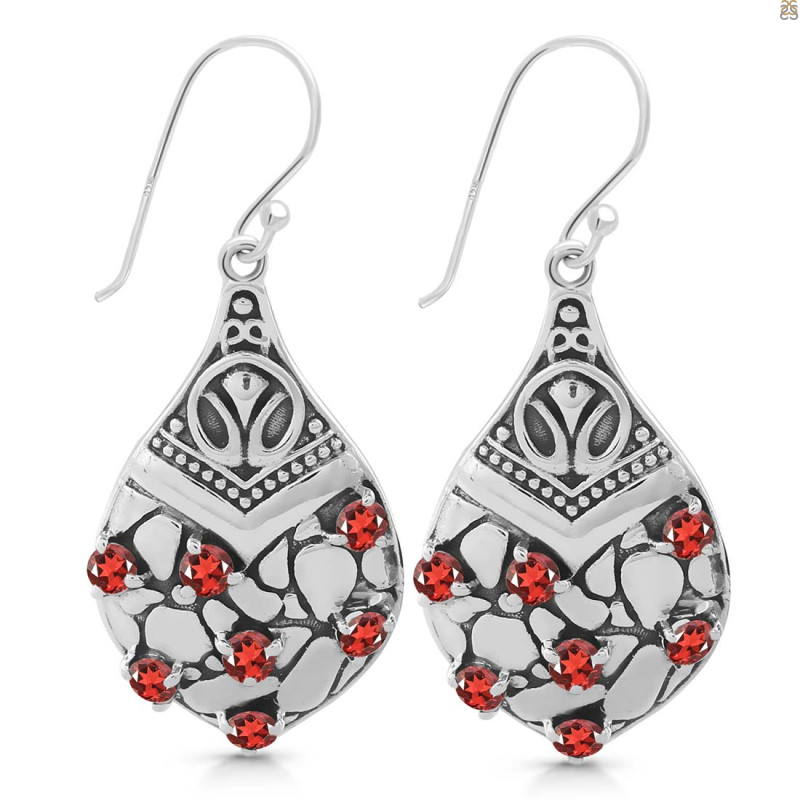 Garnet Earring