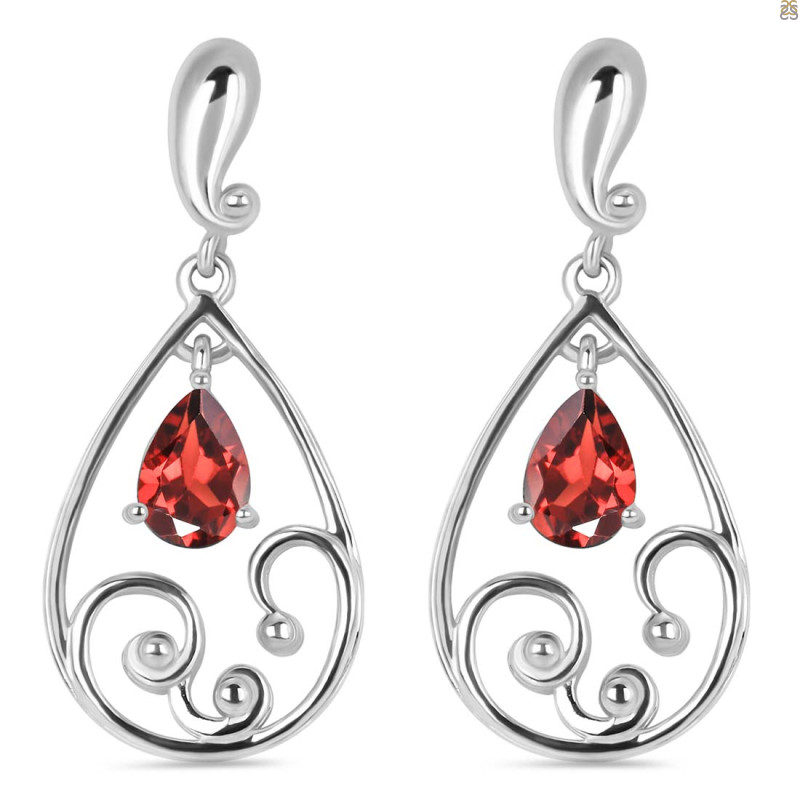 Garnet Earring GAR-RDE-76.