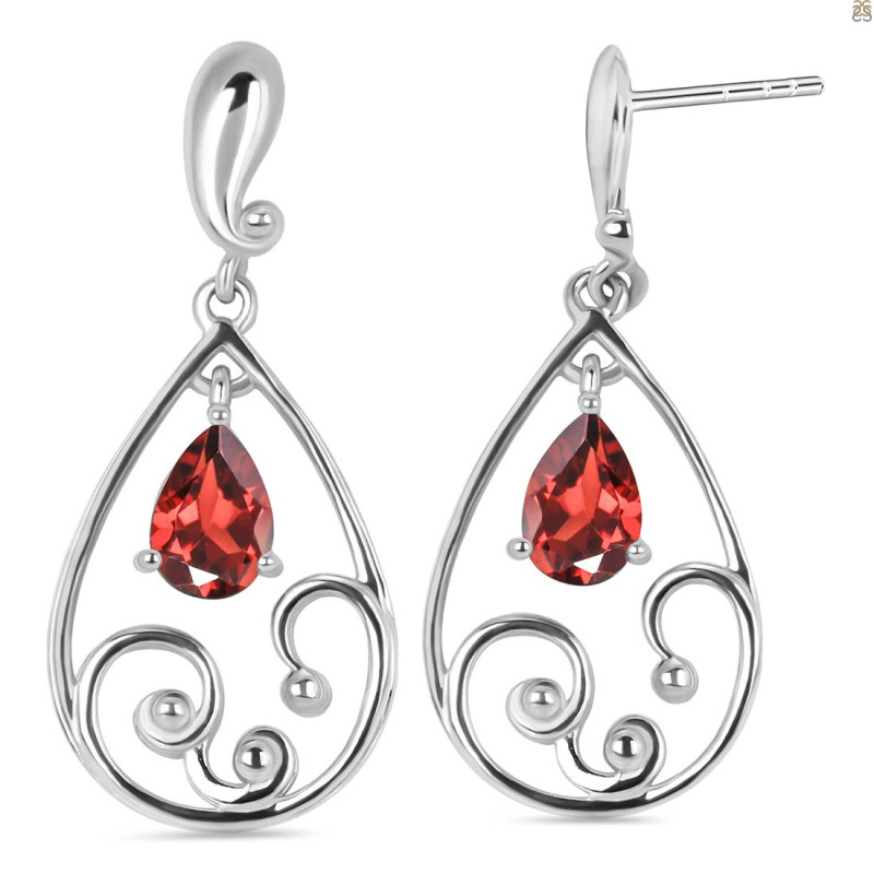 Garnet Earring