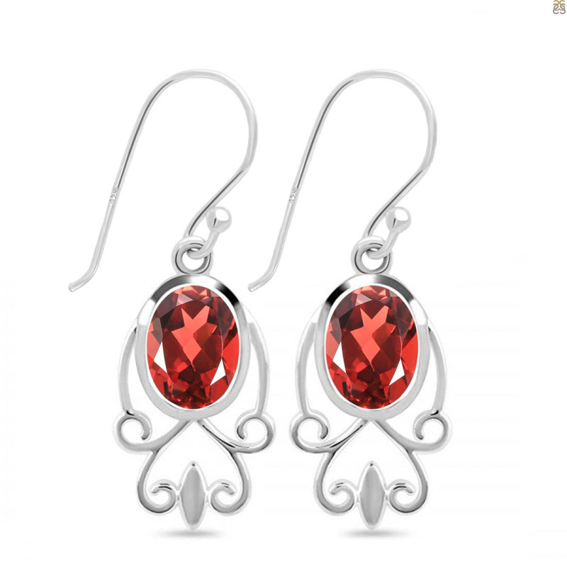 Garnet Earring