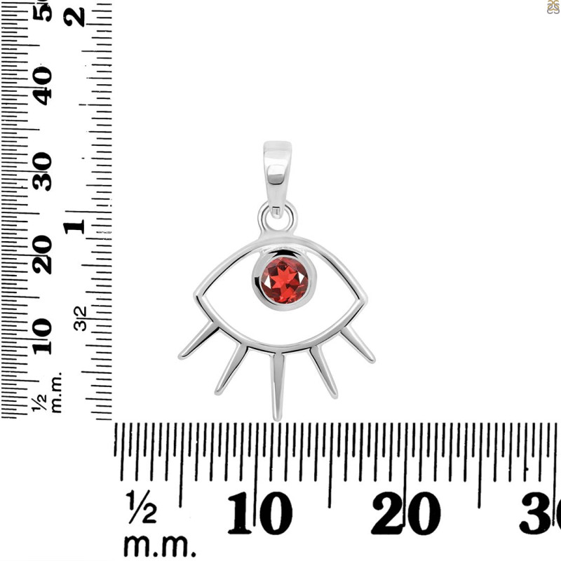 Garnet Eye Pendant GAR-RDEP-875A.