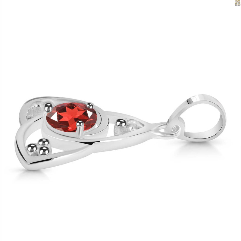 Garnet Triangle Pendant GAR-RDEP-878.