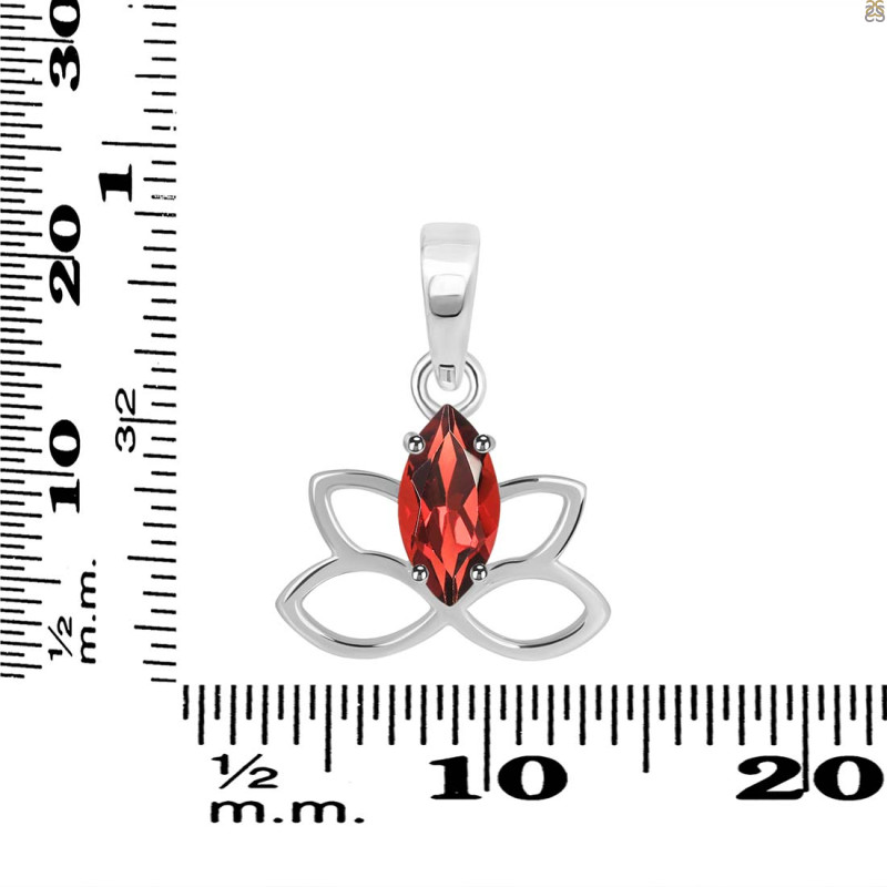 Garnet Butterfly Pendant GAR-RDEP-883.