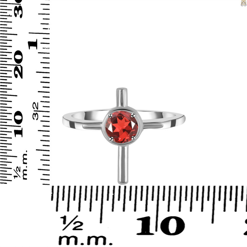 Garnet Holy Cross Ring GAR-RDR-2143.