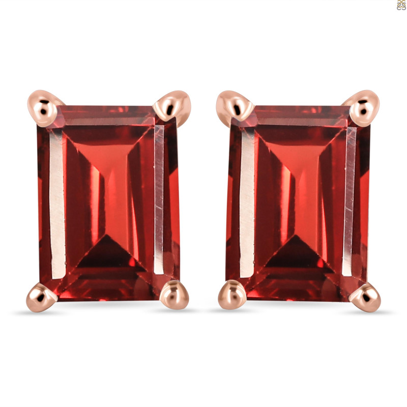 Garnet Stud Earring GAR-RE-11.
