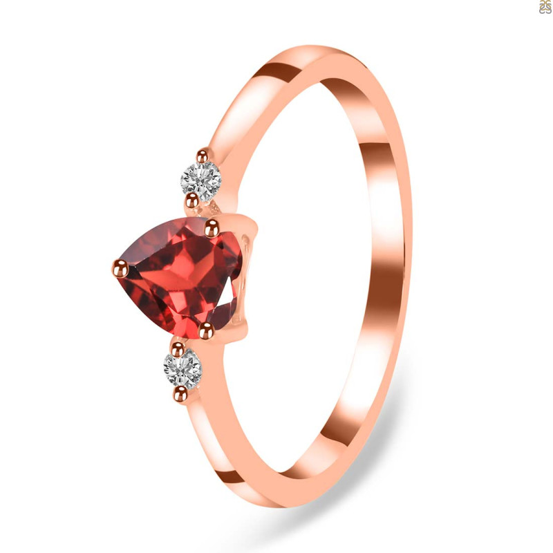 Garnet & White Topaz Ring GAR-RR-425.