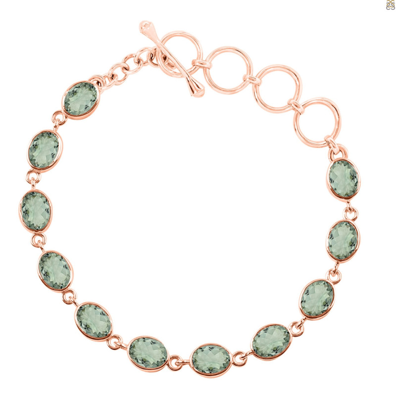 Green Amethyst Bracelet GRA-RDB-114-CUT.