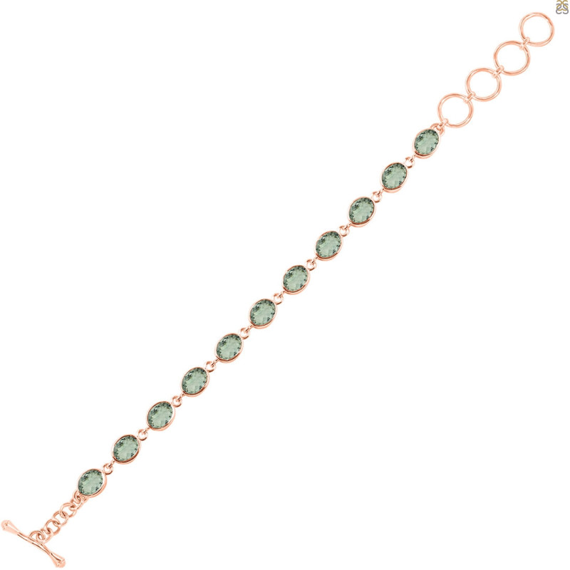 Green Amethyst Bracelet GRA-RDB-114-CUT.