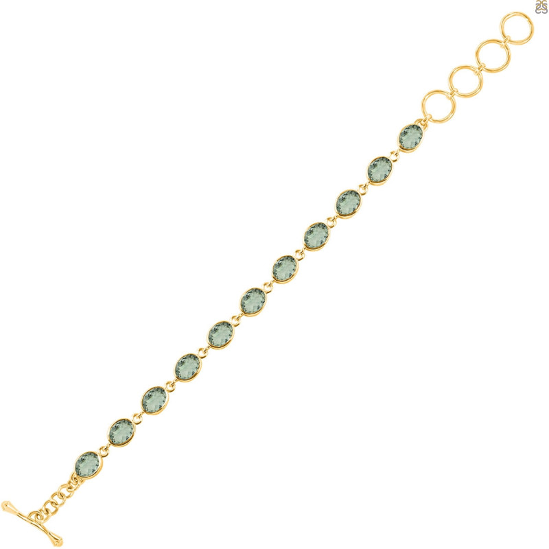 Green Amethyst Bracelet GRA-RDB-114-CUT.