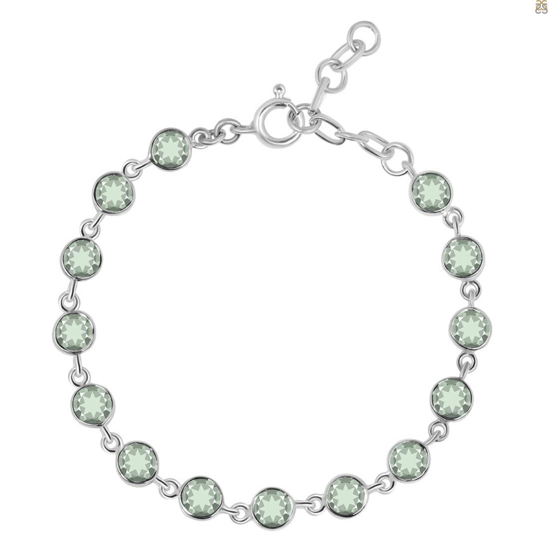 Green Amethyst Bracelet GRA-RDB-115-CUT.
