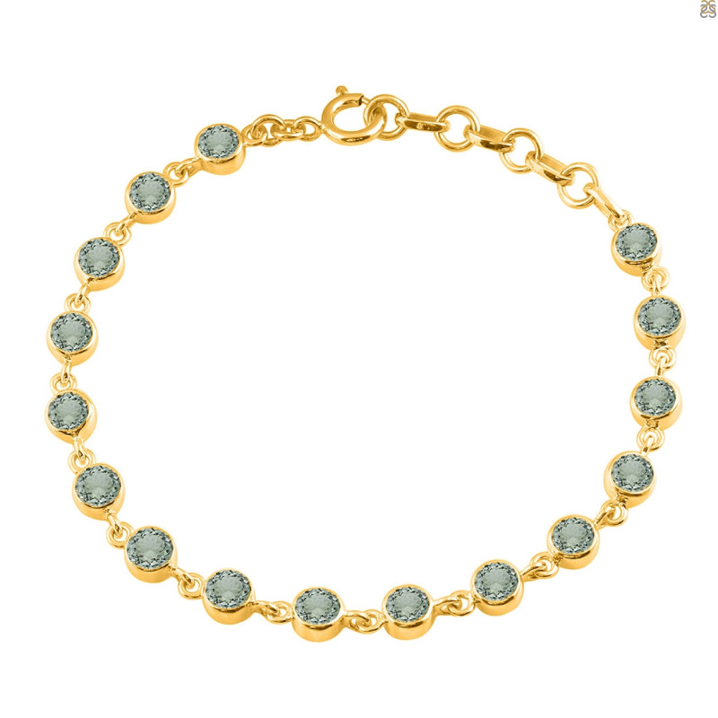 Green Amethyst Bracelet GRA-RDB-118-CUT.