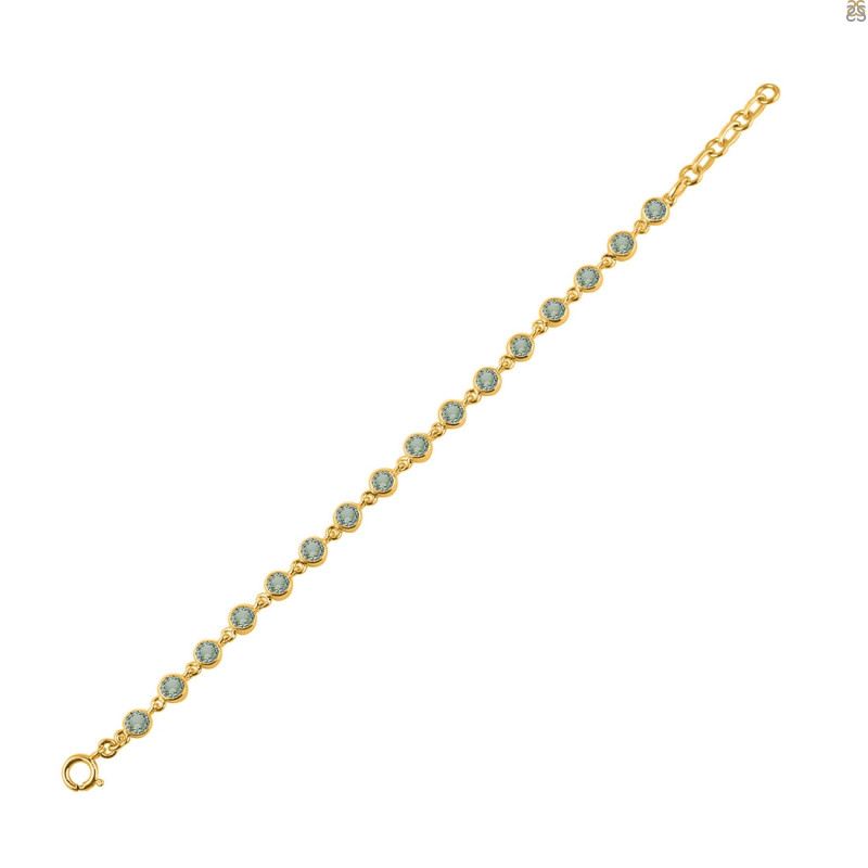 Green Amethyst Bracelet GRA-RDB-118-CUT.
