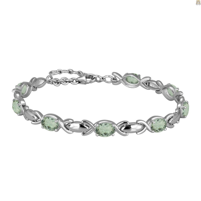 Green Amethyst Bracelet GRA-RDB-4-A.