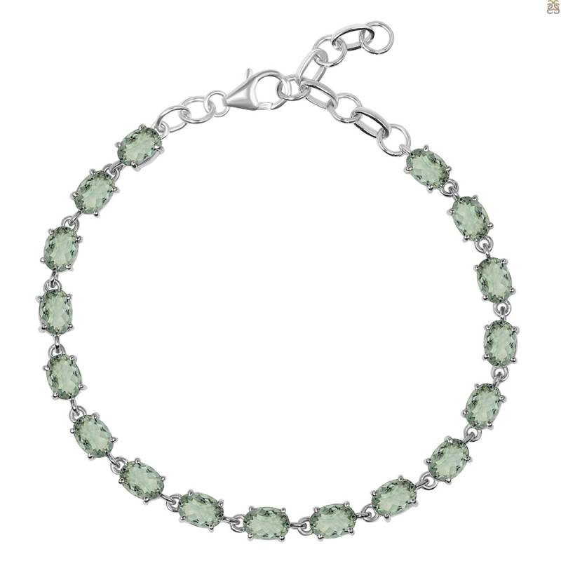 Green Amethyst Bracelet GRA-RDB-69-CUT.