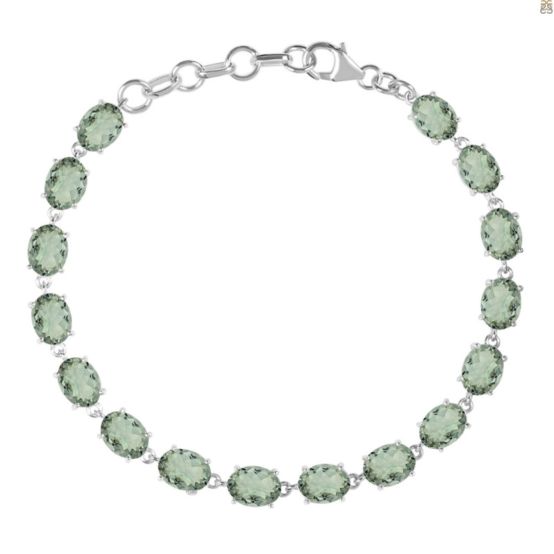 Green Amethyst Bracelet GRA-RDB-72-CUT.