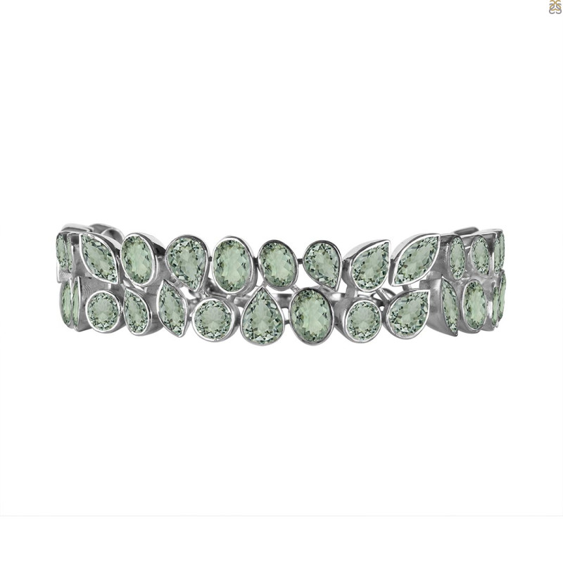Green Amethyst Bracelet GRA-RDB-91-CUT.