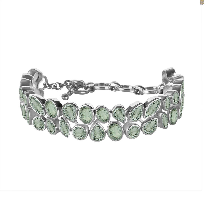 Green Amethyst Bracelet GRA-RDB-91-CUT.