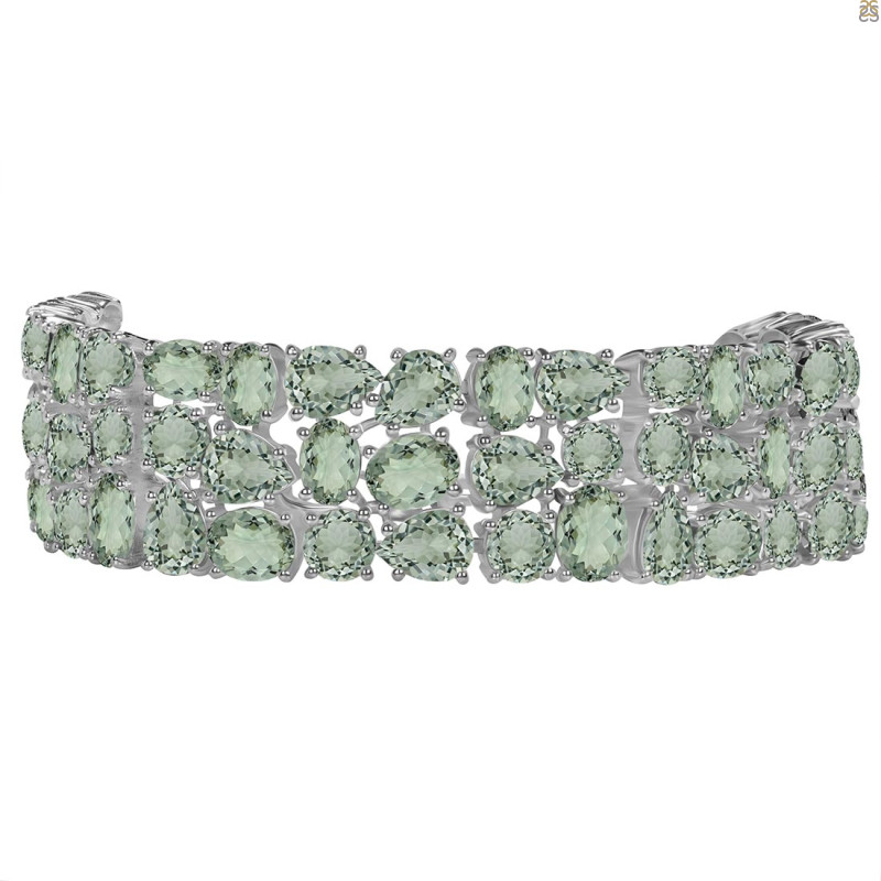 Green Amethyst Bracelet GRA-RDB-92-CUT.
