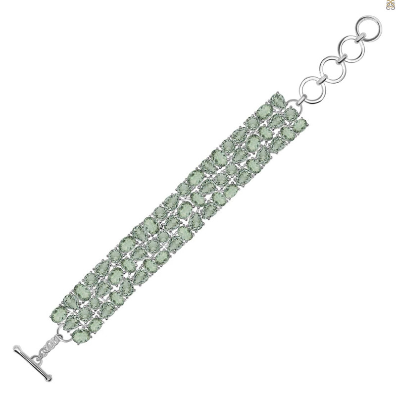 Green Amethyst Bracelet